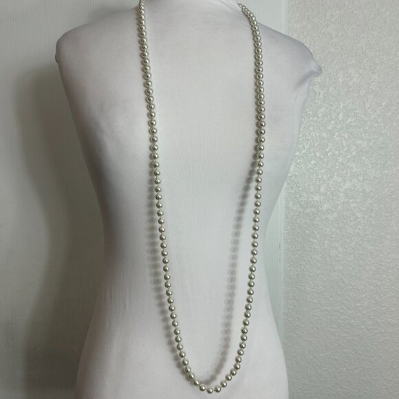 Lot 6 Pieces Faux Pearl Necklaces Stretch Bracelets Twisted Some Vintage - Picture 13 of 16